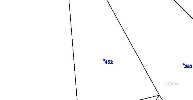 Parcela st. 217/2 v KÚ Mojkov, Katastrální mapa
