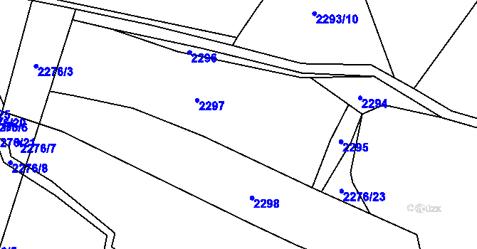 Parcela st. 2276/9 v KÚ Dolní Lánov, Katastrální mapa
