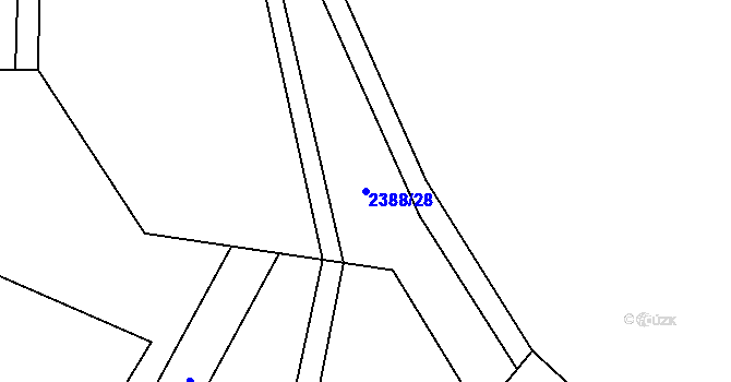 Parcela st. 2388/28 v KÚ Dolní Lomná, Katastrální mapa