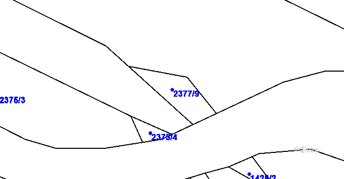 Parcela st. 2377/9 v KÚ Dolní Lomná, Katastrální mapa