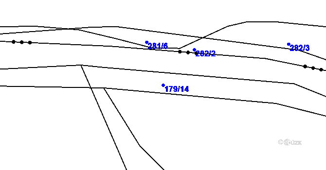Parcela st. 179/14 v KÚ Střemchoví, Katastrální mapa