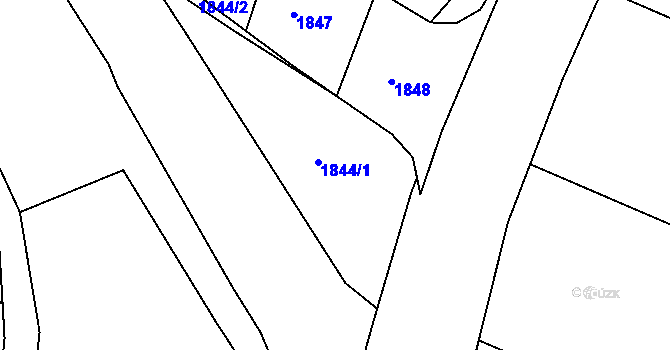 Parcela st. 692/4 v KÚ Horní Lukavice, Katastrální mapa