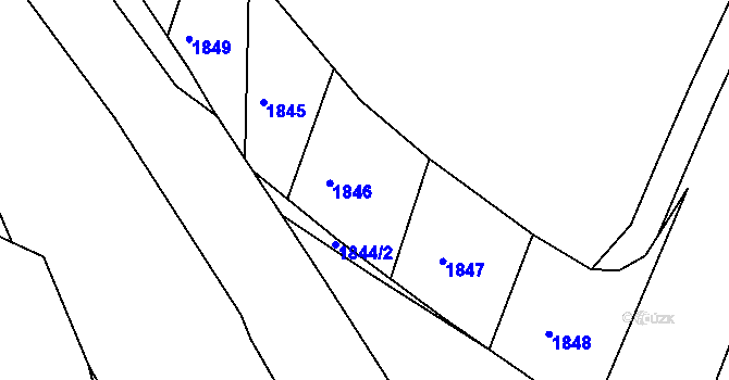 Parcela st. 692/14 v KÚ Horní Lukavice, Katastrální mapa