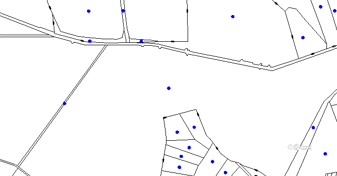 Parcela st. 335 v KÚ Snopoušovy, Katastrální mapa