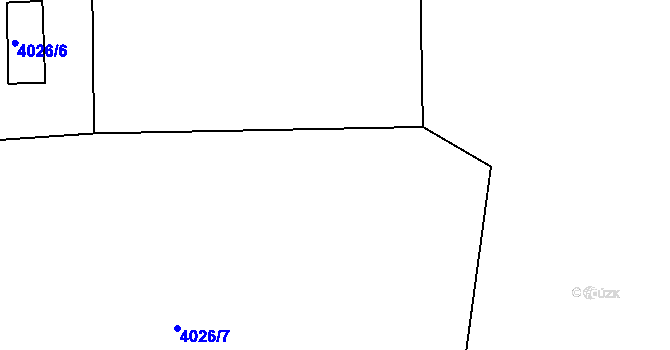 Parcela st. 4026/4 v KÚ Dolní Lutyně, Katastrální mapa