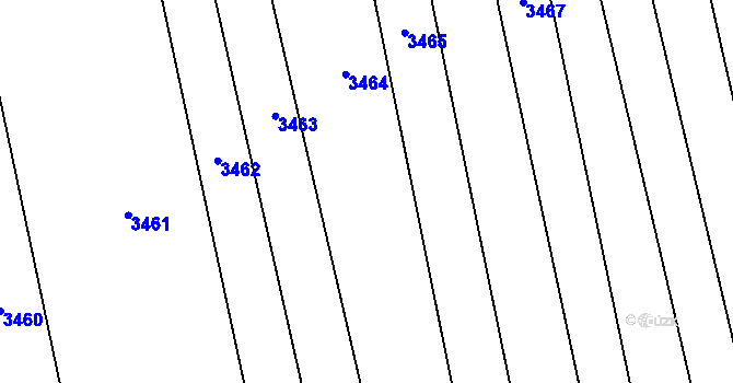 Parcela st. 1420/10 v KÚ Dolní Němčí, Katastrální mapa