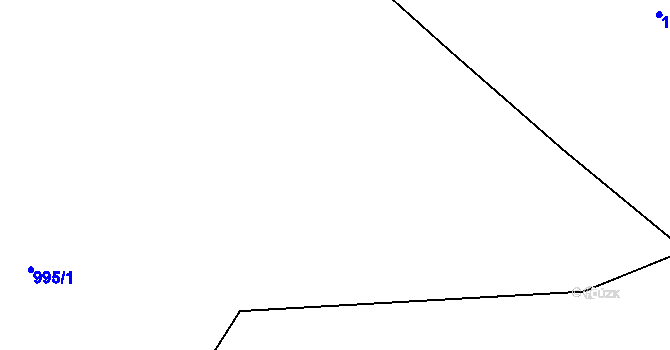 Parcela st. 1004/2 v KÚ Boučí, Katastrální mapa
