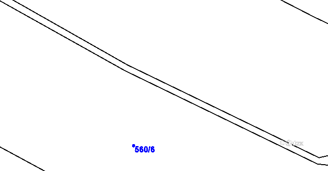 Parcela st. 560/4 v KÚ Dolní Slivno, Katastrální mapa