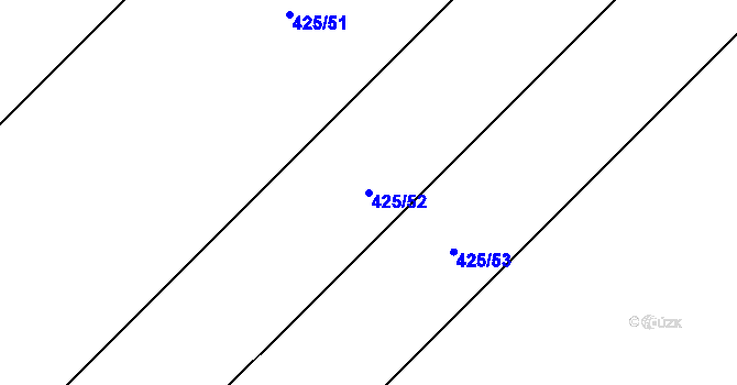 Parcela st. 425/52 v KÚ Dolní Studénky, Katastrální mapa