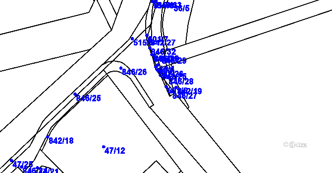 Parcela st. 501/6 v KÚ Dolní Studénky, Katastrální mapa