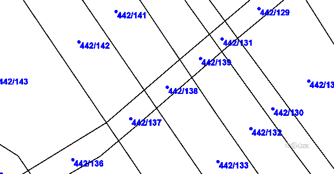 Parcela st. 442/138 v KÚ Dolní Studénky, Katastrální mapa