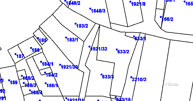 Parcela st. 633/6 v KÚ Dolní Věstonice, Katastrální mapa