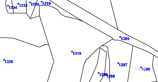 Parcela st. 143/3 v KÚ Chvalov, Katastrální mapa