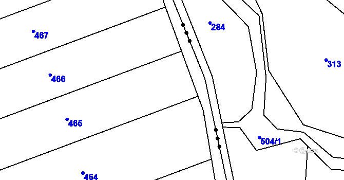 Parcela st. 65/17 v KÚ Doloplazy, Katastrální mapa