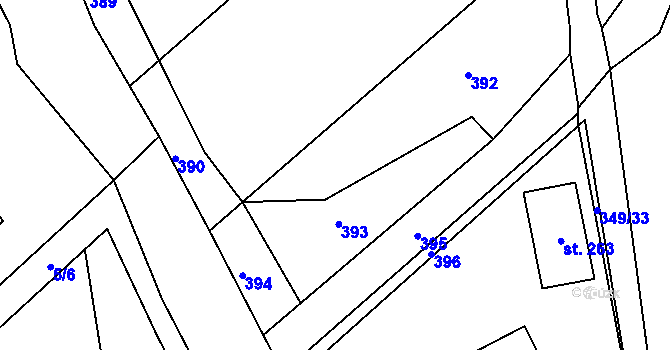 Parcela st. 71/30 v KÚ Doloplazy, Katastrální mapa
