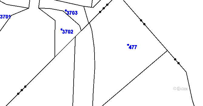 Parcela st. 71/47 v KÚ Doloplazy, Katastrální mapa