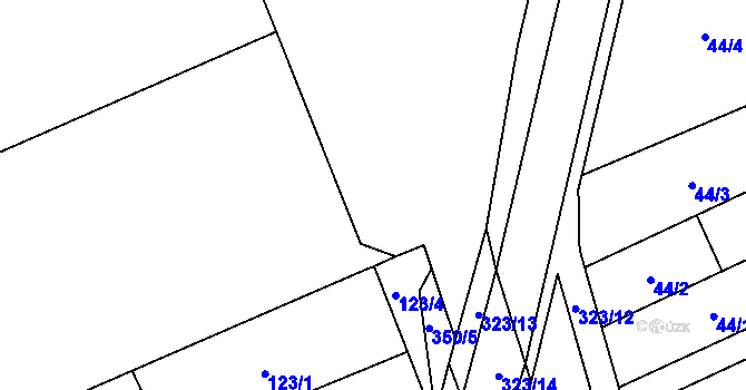 Parcela st. 122/1 v KÚ Doloplazy, Katastrální mapa
