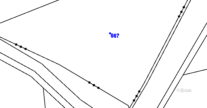Parcela st. 154/6 v KÚ Doloplazy, Katastrální mapa