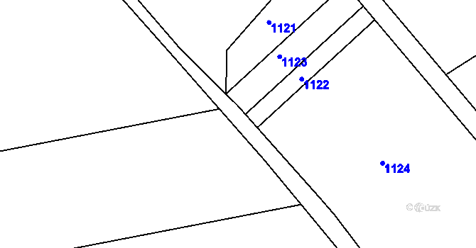 Parcela st. 177/127 v KÚ Domamyšl, Katastrální mapa