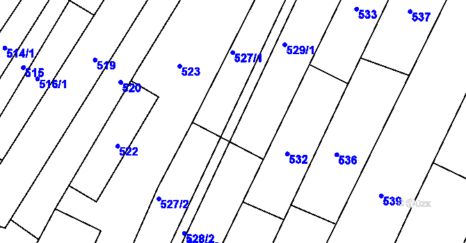Parcela st. 528 v KÚ Domanín, Katastrální mapa