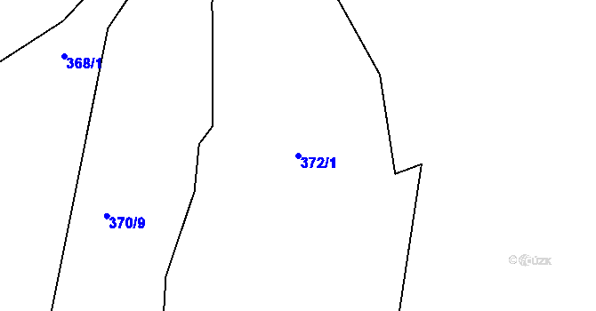 Parcela st. 372/1 v KÚ Louchov, Katastrální mapa