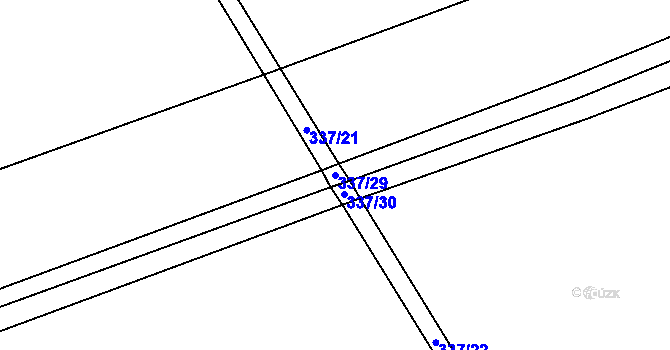 Parcela st. 337/29 v KÚ Domašín u Dobrušky, Katastrální mapa