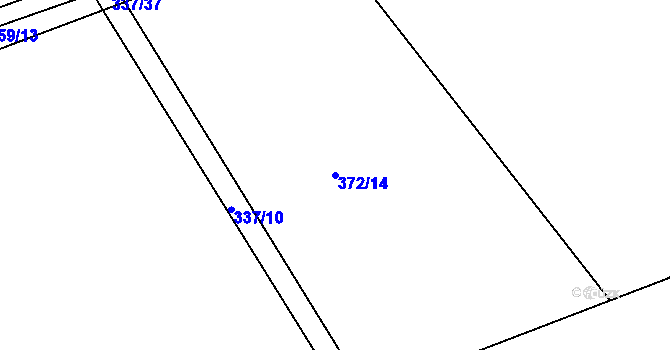 Parcela st. 372/14 v KÚ Domašín u Dobrušky, Katastrální mapa