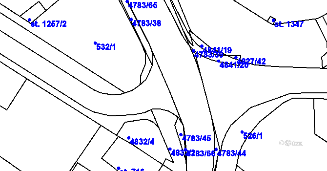 Parcela st. 4783/46 v KÚ Domažlice, Katastrální mapa