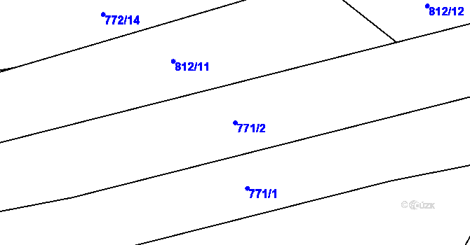 Parcela st. 771/2 v KÚ Domažlice, Katastrální mapa