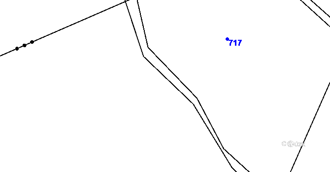 Parcela st. 733/2 v KÚ Domoraz, Katastrální mapa