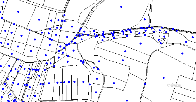 Parcela st. 140 v KÚ Sylvárův Újezd, Katastrální mapa