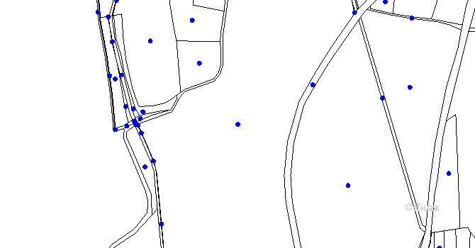 Parcela st. 551/13 v KÚ Domousnice, Katastrální mapa