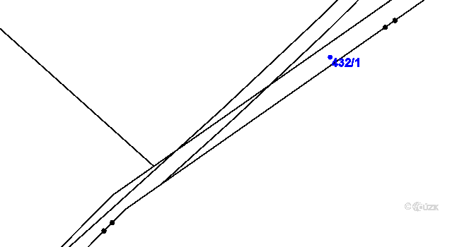 Parcela st. 432 v KÚ Tašovice, Katastrální mapa