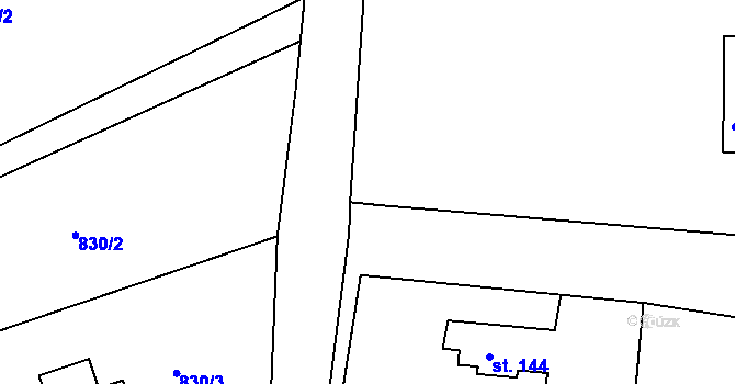 Parcela st. 861/17 v KÚ Masojedy, Katastrální mapa