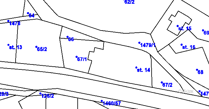 Parcela st. 846 v KÚ Doudleby nad Orlicí, Katastrální mapa