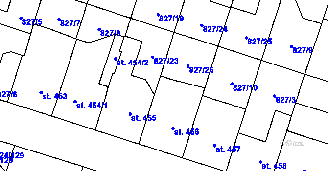 Parcela st. 966 v KÚ Doudleby nad Orlicí, Katastrální mapa