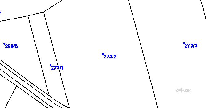 Parcela st. 273/2 v KÚ Drahanovice, Katastrální mapa
