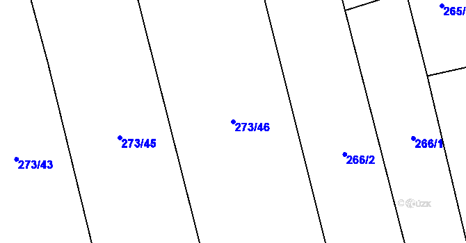 Parcela st. 273/46 v KÚ Drahanovice, Katastrální mapa