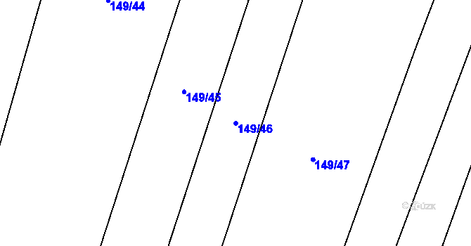 Parcela st. 149/46 v KÚ Drahenický Málkov, Katastrální mapa