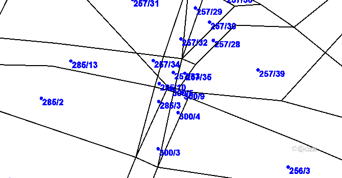 Parcela st. 300/5 v KÚ Drahkov, Katastrální mapa