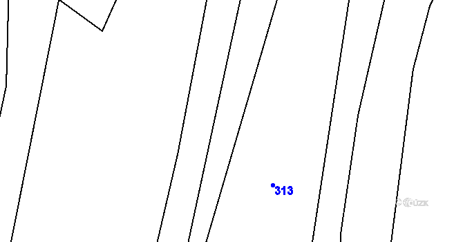 Parcela st. 333/2 v KÚ Drahobudice, Katastrální mapa