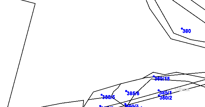 Parcela st. 369/12 v KÚ Drahobudice, Katastrální mapa