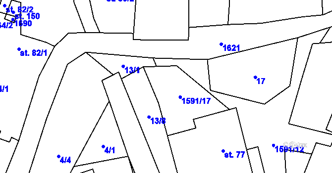 Parcela st. 78/2 v KÚ Drahobuz, Katastrální mapa