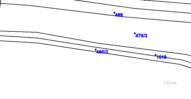 Parcela st. 466/3 v KÚ Drahobuz, Katastrální mapa