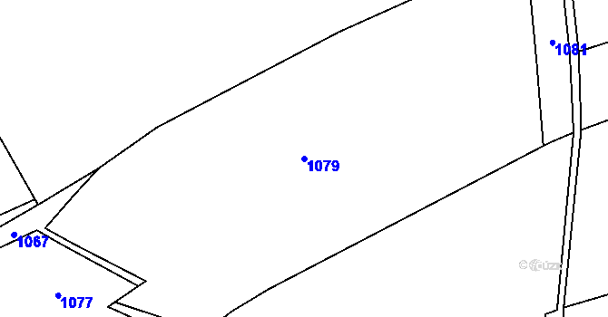 Parcela st. 1079 v KÚ Drahobuz, Katastrální mapa