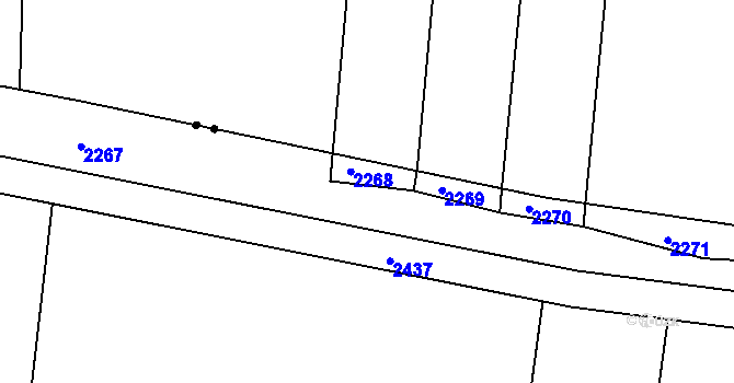 Parcela st. 2041/4 v KÚ Radonice u Drahotěšic, Katastrální mapa