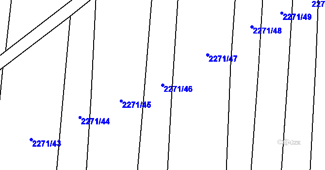 Parcela st. 2271/46 v KÚ Drahotuše, Katastrální mapa