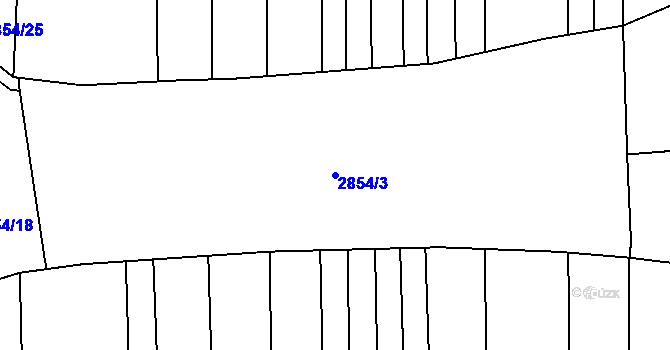 Parcela st. 2854/3 v KÚ Drahotuše, Katastrální mapa