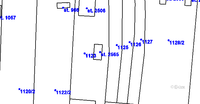 Parcela st. 2565 v KÚ Drahotuše, Katastrální mapa