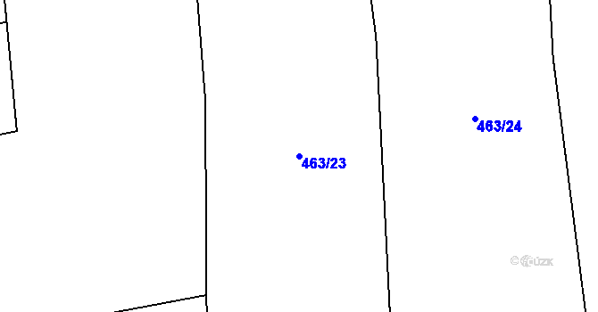 Parcela st. 463/23 v KÚ Drásov u Příbramě, Katastrální mapa